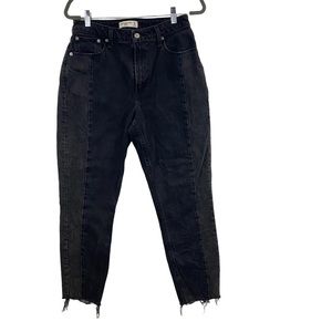 Abercrombie & Fitch The Mom High Rise Curve Love Color Block Jeans Size 29/8